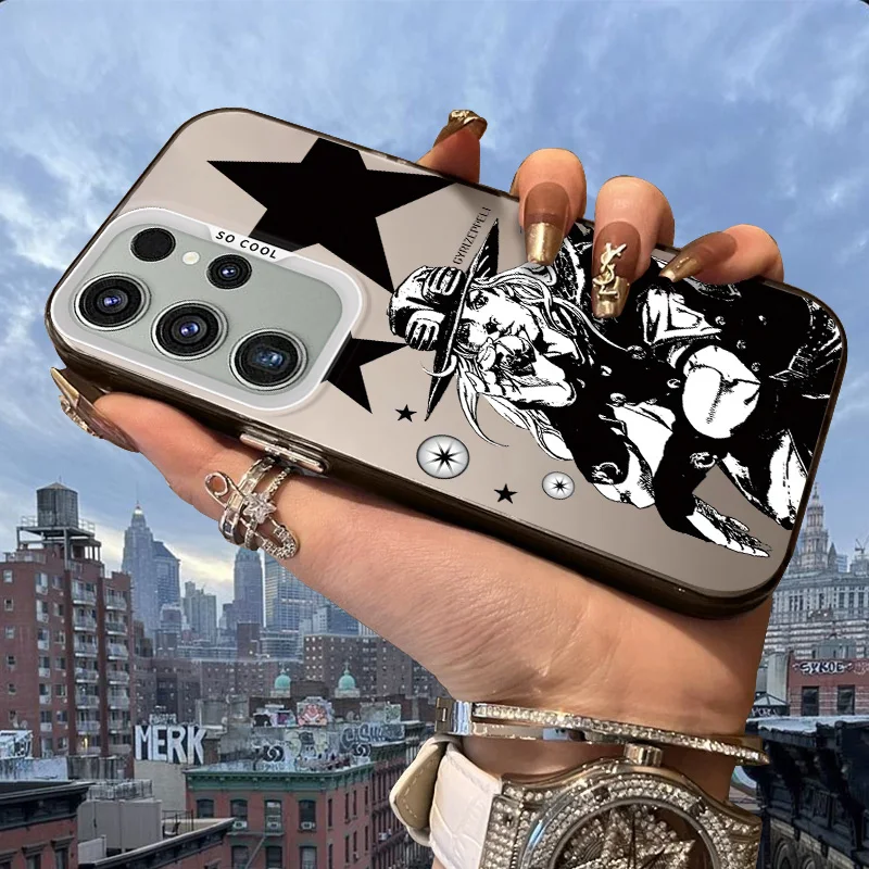 Gyro Zeppeli J-JoJo Frosted Case for Samsung Galaxy A36 A35 A34 A32 A30 A26 A25 A24 A23 A22 5G 4G A20 A16 A15 A14 Acrylic Cover