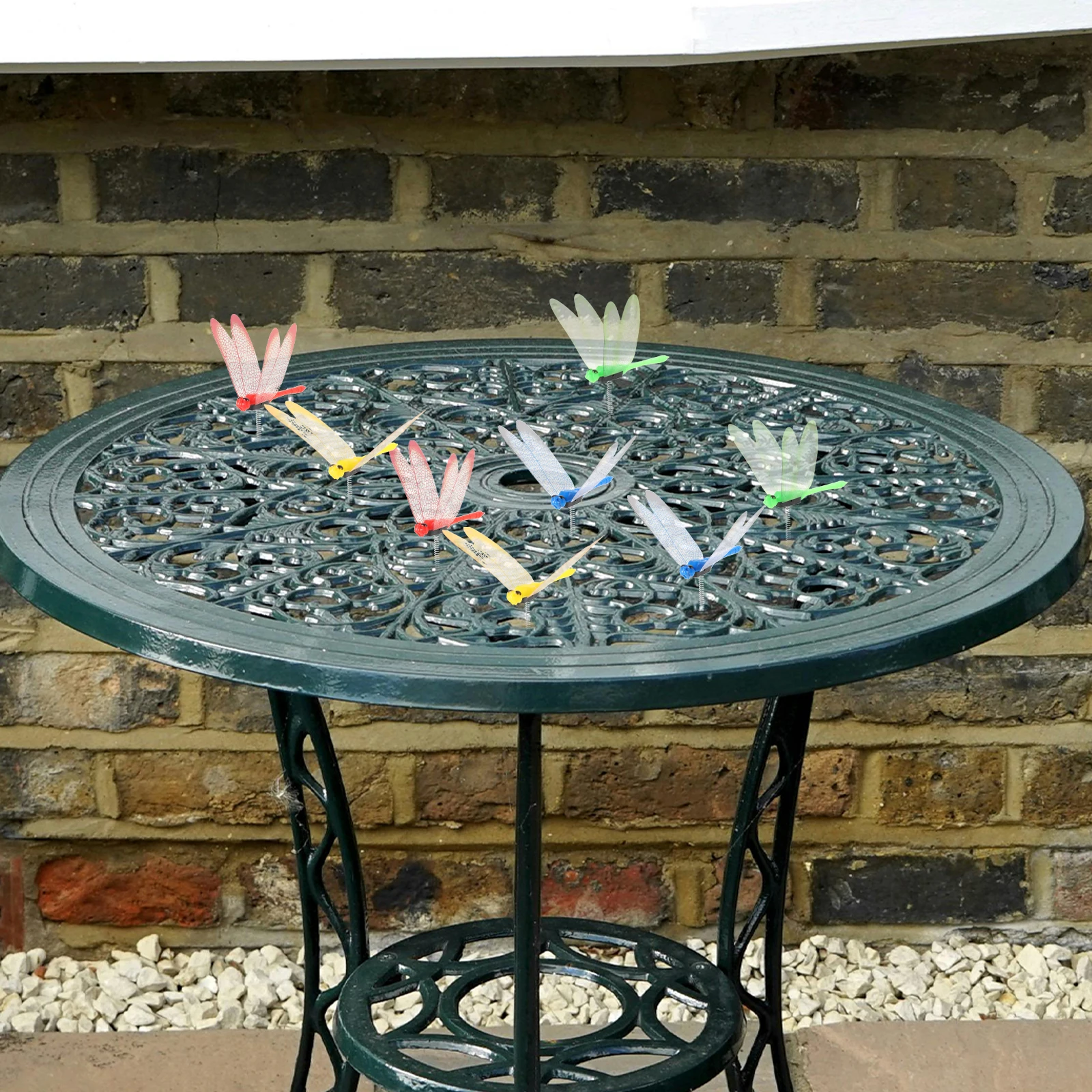 

12 Pcs Wall Decor Decorative Wall Dragonflies Gardening Props Home Decoration Resin Material Wind Rainproof Realistic Details