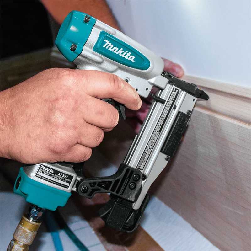 Imagem -06 - Makita Af353 Pneumático Tiro Pino Nailer 23 Calibre 13 15 a 35 mm em Linha Reta Prego de Aço Linha do Teto ar Grampeador Carpintaria