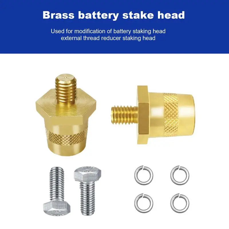 Positive and Negative Battery Terminals  8MM external thread 6/8MM brass battery connection terminal modification accessories