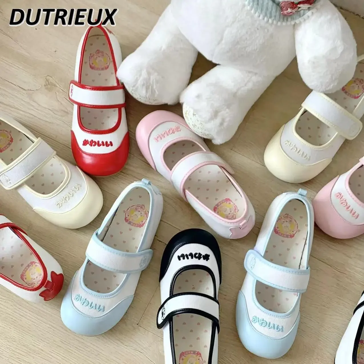 

Japanese Style Spring Autumn 2025 New Fashion Sweet Cute Elegant Women's Shoes Round Toe Casual Mary Jans Flats for Ladies