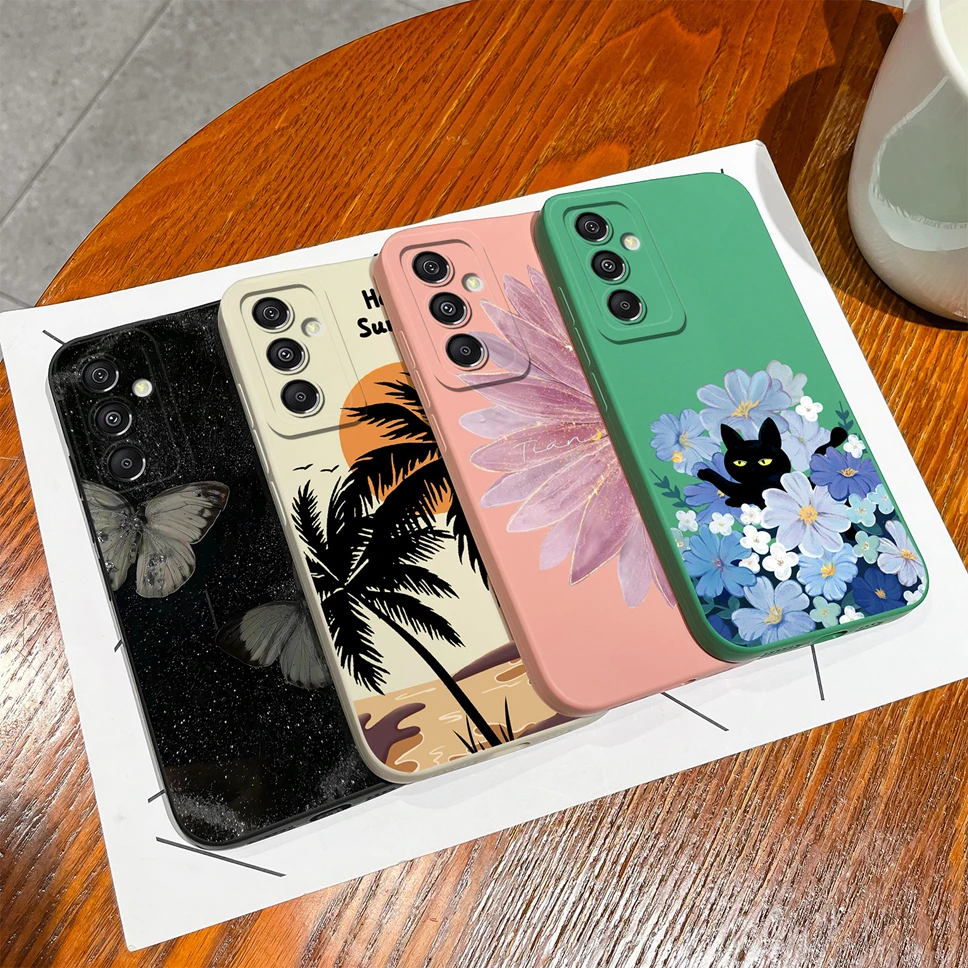 For Samsung Galaxy A15 Phone Soft Case Cute Creative Style Liquid Silicone Shockproof Back Covers For Samsung Galaxy A 15 Fundas