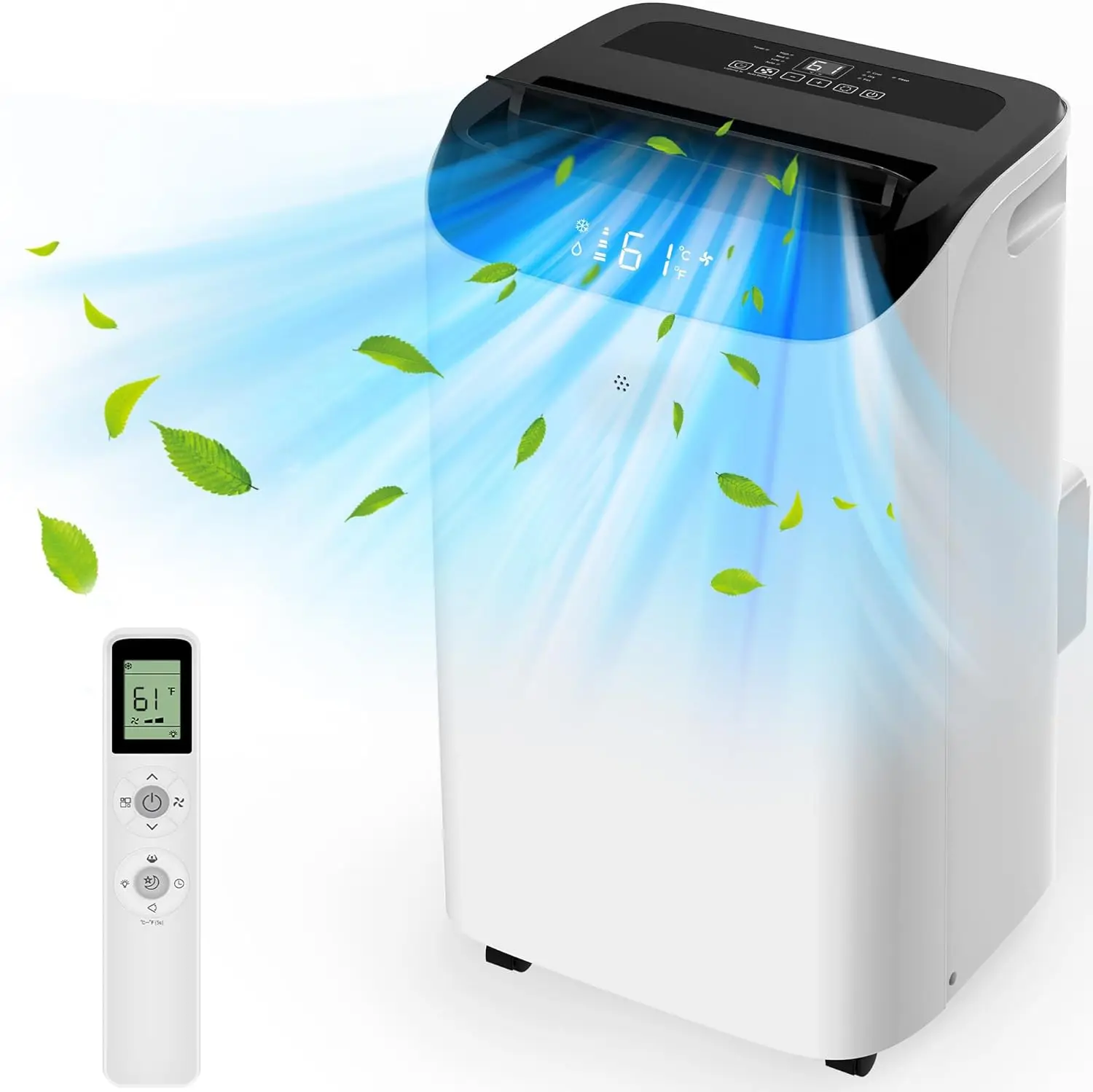 Portable 3-in-1 Air Conditioner with Remote, Cool Up to 700 sq.ft, Fan & Dehumidifier, Smart Mode, 3 — Portable