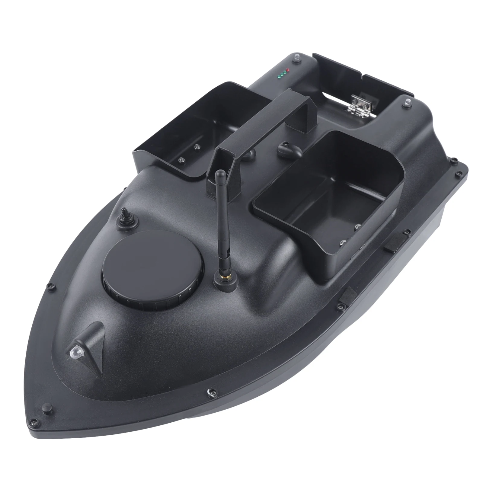 500m Ferngesteuertes Angelköderboot, 2kg Ladekapazität, 5200mAh Akku, LED-Nachtlicht, ABS-Rumpf, 3-Blatt-Propeller, für Flussangeln