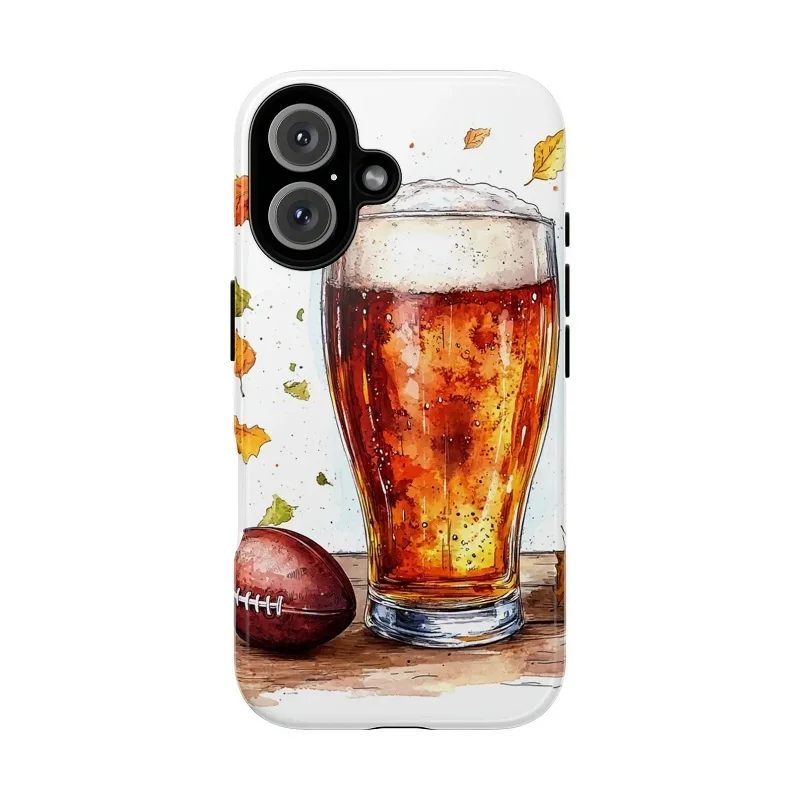 

Custom 2-in-1 Phone Case For iPhone 17 16e 16 15 14 13 12 11Pro Max Plus Record the Moments Sports Football Fan Gift
