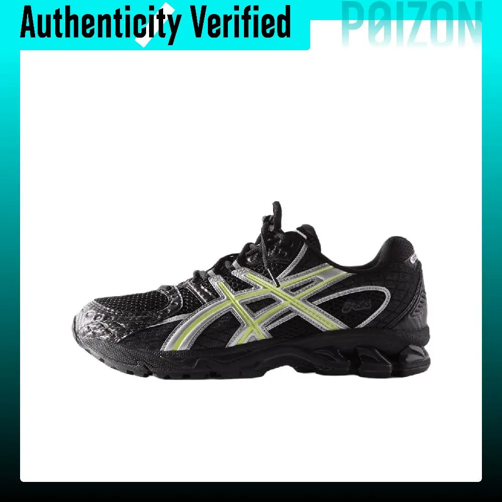 ASICS x KITH GEL Nimbus 10.1 Comfortable And Lightweight Low top Running Shoes Unisex Black Silver 1203A844-001