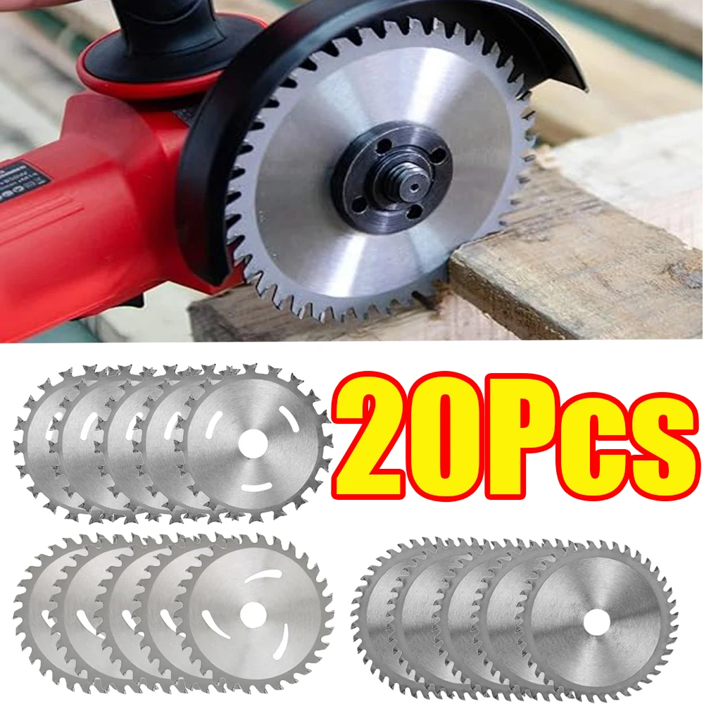 1-20 peças 4/5 polegadas lâmina de serra circular com ponta dupla face 30/40 dentes disco de corte para madeira plástico metal carboneto
