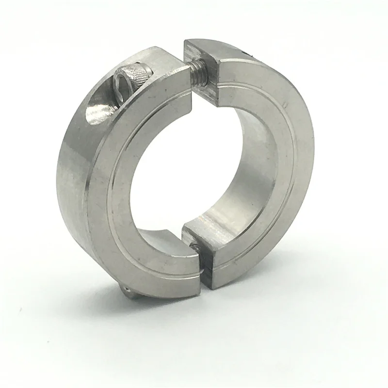 Stainless Steel Split Type Shaft Collar Fixed Sleeve Bearing Clamping Setscrew Shaft Collar Inner Diameter 3-100mm In Stock