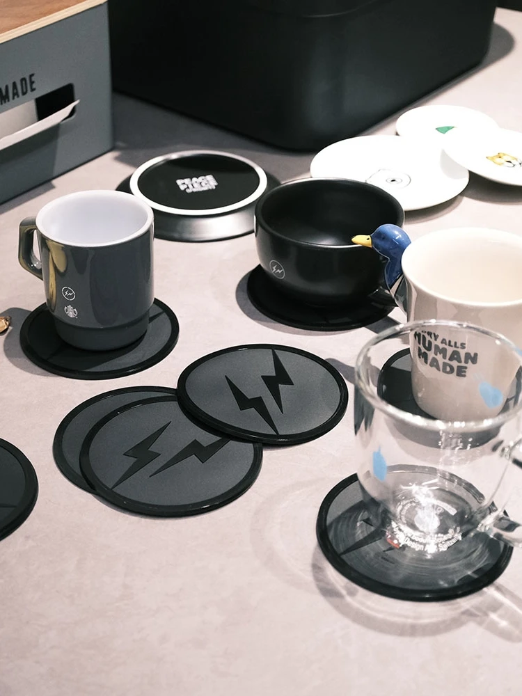 Fragment Hiroshi Fujiwara silicone rubber household insulation mat, mouthwash cup mat,  tea ceremony cup and bowl mat