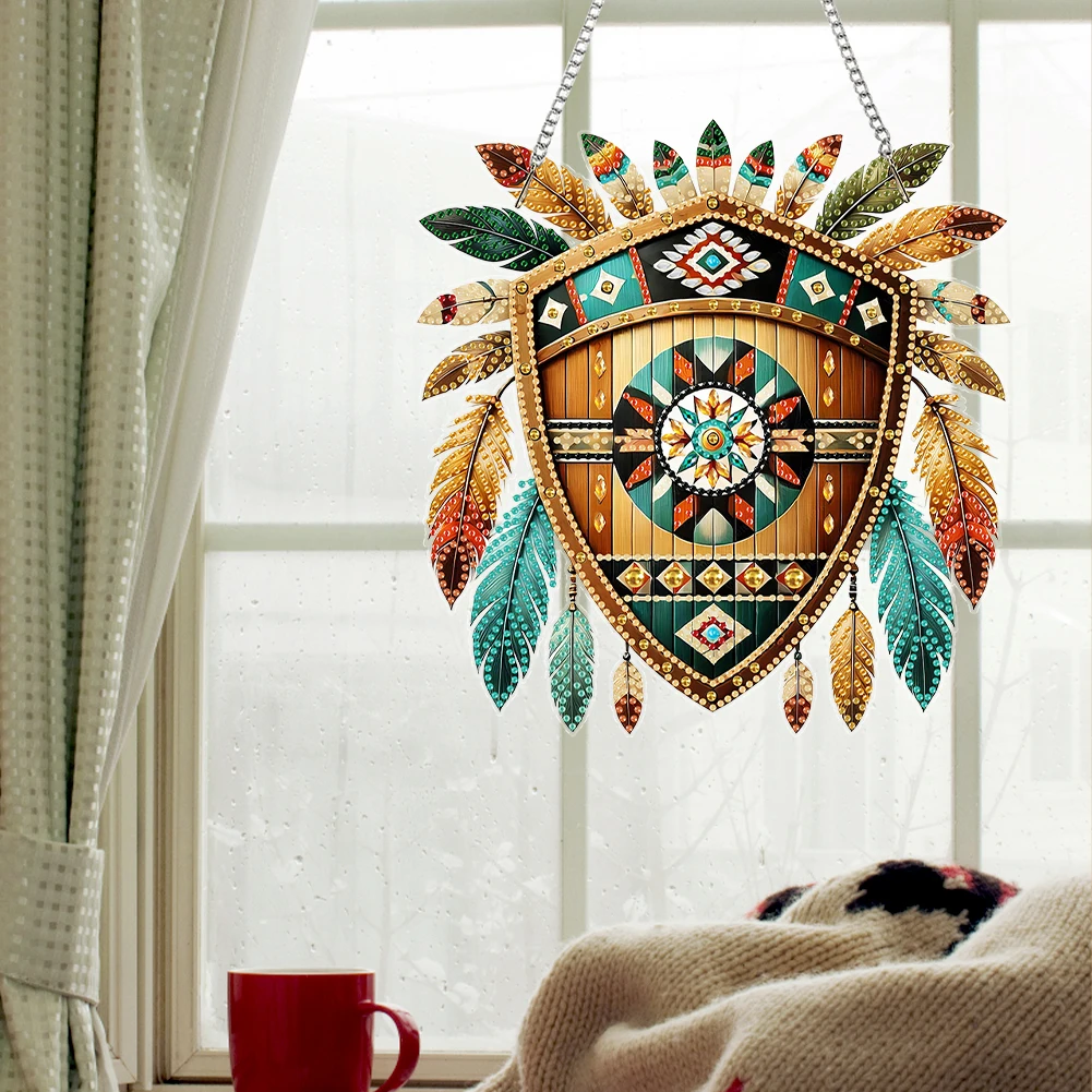 

Набор для создания 2D-картин из акрила с бриллиантовыми стразами, подвеска-украшение для дома, DIY-декор, набор для алмазной живописи, подвеска-шарм