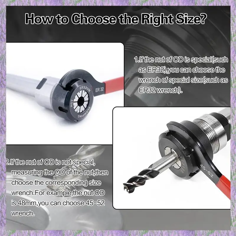 

A63K-Coilover Spanner Wrench Set C-Shape Spanner Wrench For Suspension System And Shock Adjustment