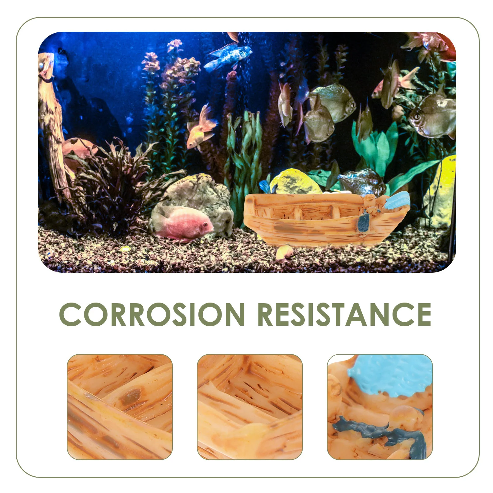 

10Pcs Mini Boat Decoration Resin Craft Realistic Small Garden Decor for Fairy Gardens Micro Scene Ornament Mini Boat Ornament