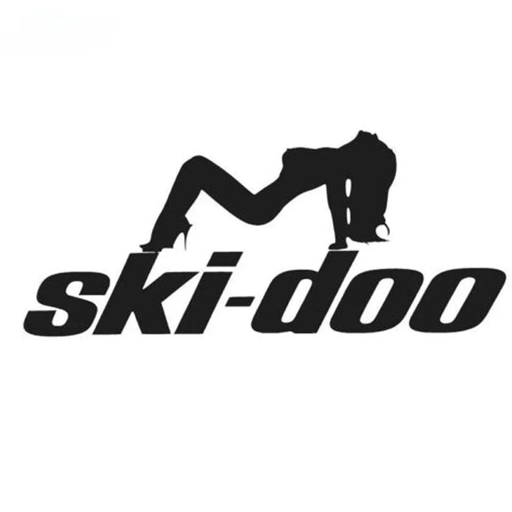 Skidoo Decals Quad Plow Snowmobie Trailer Sticker Car Sticker Car Styling Decoration Black Sliver