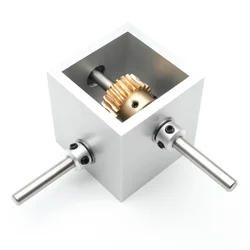 1:10 1:20 Worm Gear Reduction Gearbox 6/8MM Shaft 20T Gear 90 Degree Right Angle Corner Device