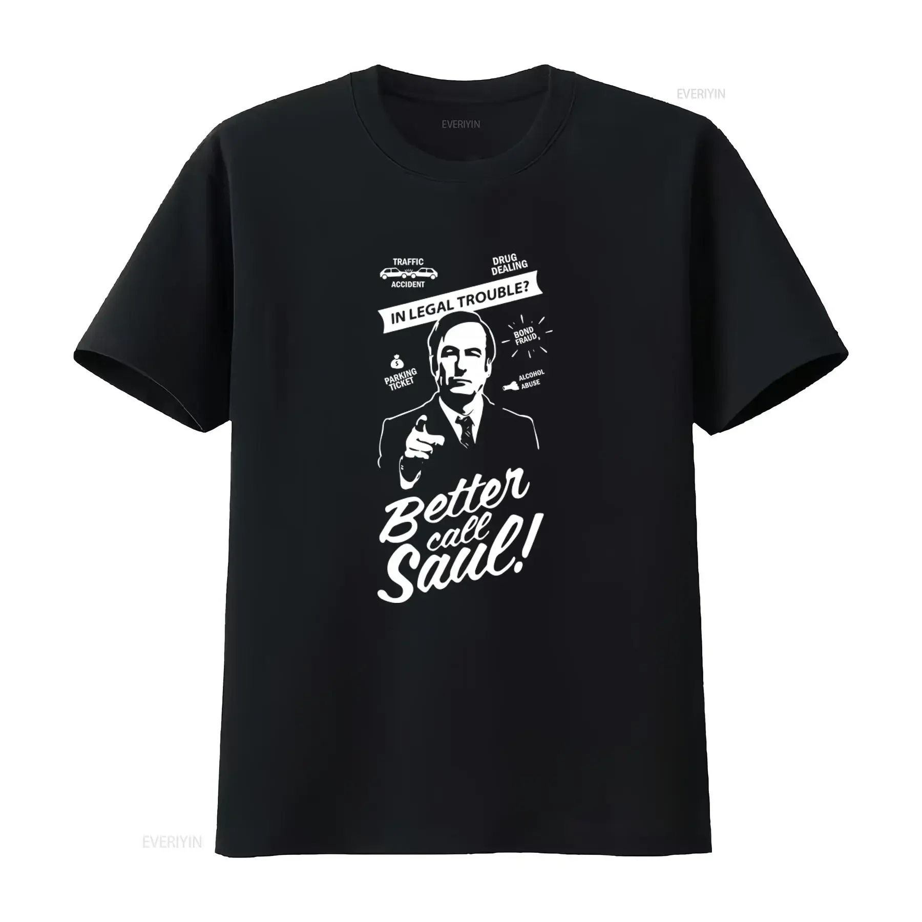 Legal Trouble Better Call Saul Lawyer Law Jobs Parody Funny T Shirt M3270 vintage Washed Stylish streetwear Slightly graphic
