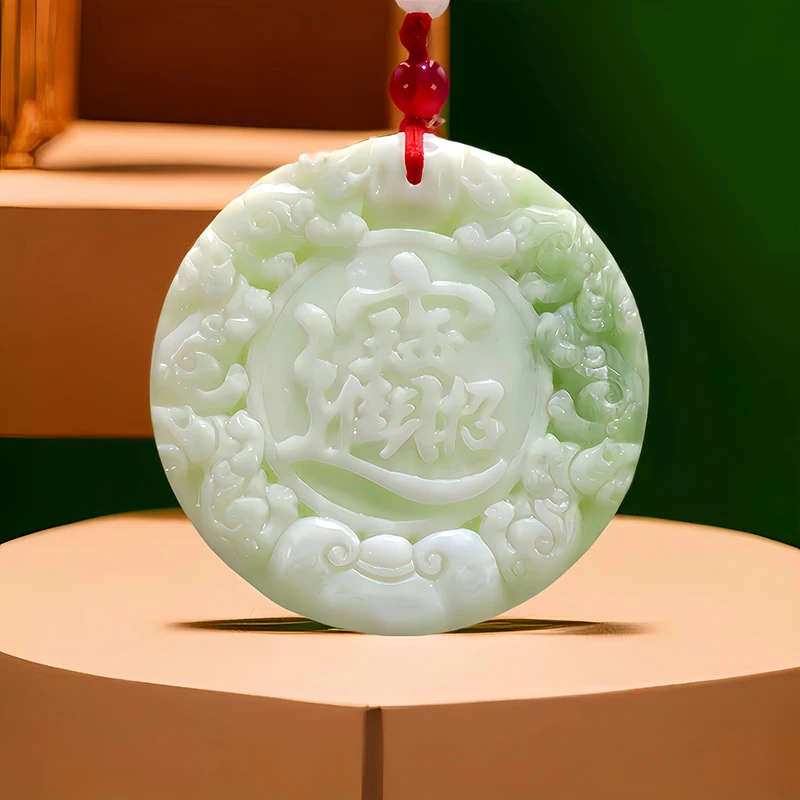 White Natural Real Jade Pixiu Pendant Necklace Gift Stone Carved Jewelry Luxury Gemstones Fashion Amulet Charm Talismans Chinese