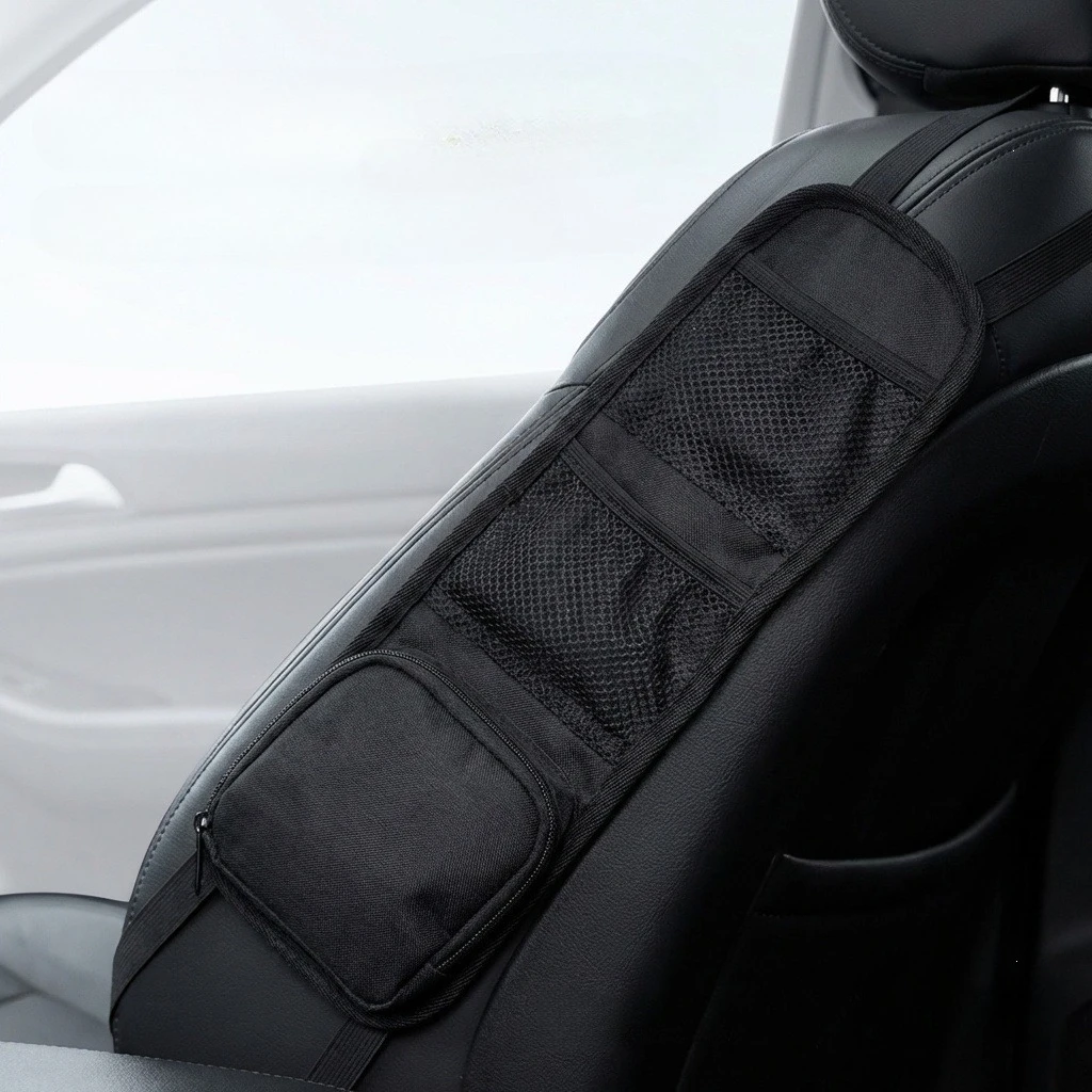 Car Seat Side Organizer Storage Hanging Bag Multi-Pocket Seat Side Pouch for Phone Wallet Snacks Universal Fit Auto Interior