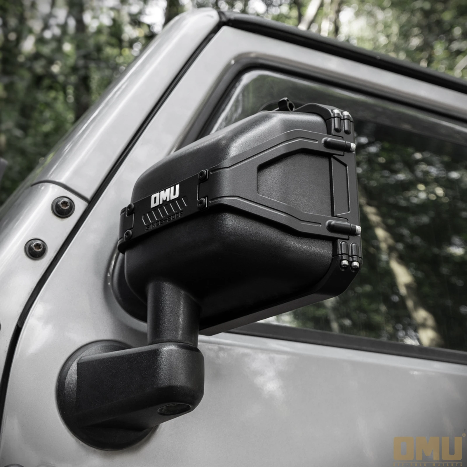 OMU 4x4 قطع غيار السيارات الألومنيوم مرآة الرؤية الخلفية المطر درع الإطار شبه المغلقة ل جيب رانجلر JK JKU 2007-2017 اكسسوارات #4