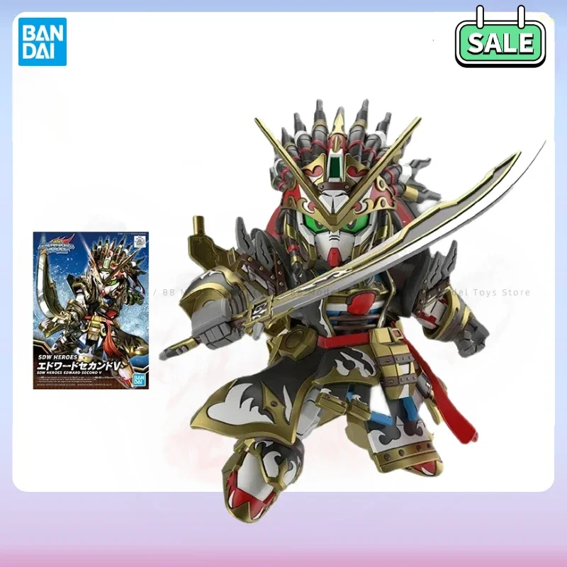 In Stock BB Bandai Gundam Model Kit SDW GUNDAM WORLD HEROS Edward Second V Gunpla Collection Robot Toy Action  Figure s