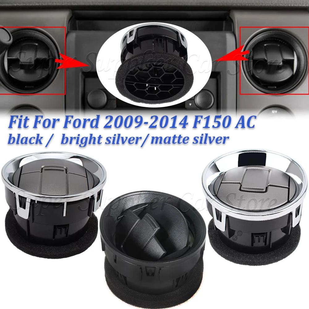 

For Ford F150 2009-2014 4PCS Dashboard AC Heater Air Vent Outlet Louvre Grille 9L3Z19893CA Truck Dash Mounted Air AC Duct Vent