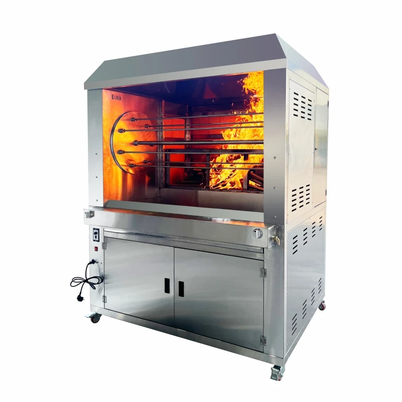 Stainless steel grilled oak chickengrilled automatic charcoal oven