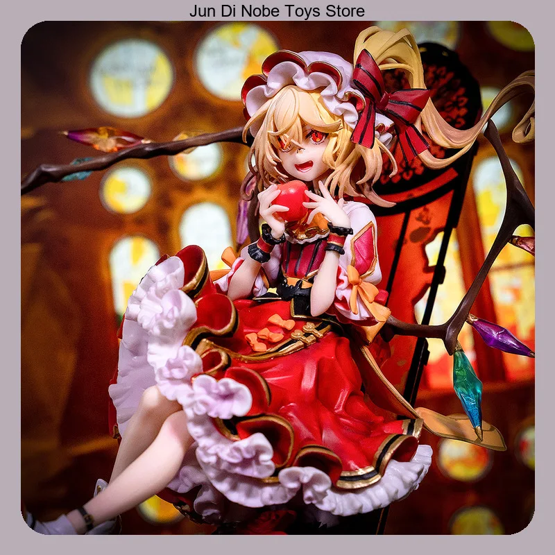 

22.5cm Touhou Project Flandre Scarlet Second Miss Figure Red Devil Mansion Cute Bishoujo Anime Figure Model Large Statue Toy