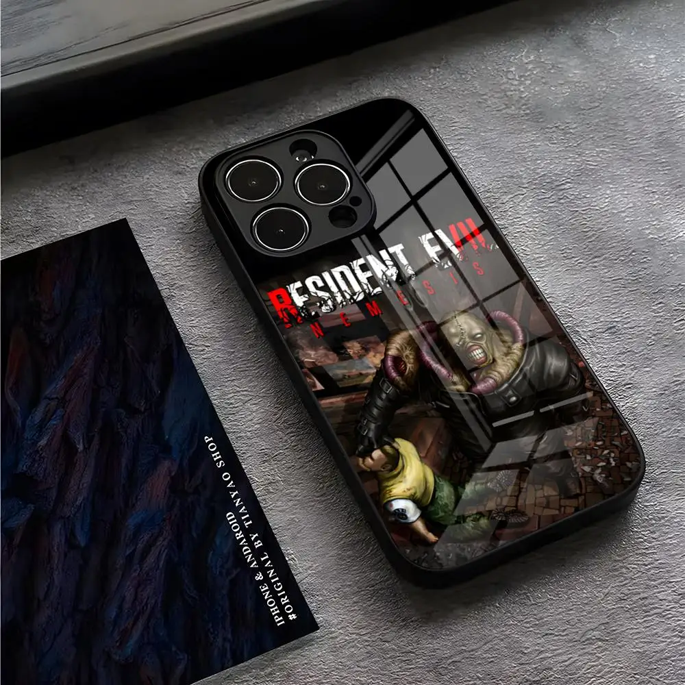 Resident Evil 3 Phone Case For IPhone 16 Pro Max 14 17 Air 12 15 11 13 Mini X XR XS Max SE Glass Cover
