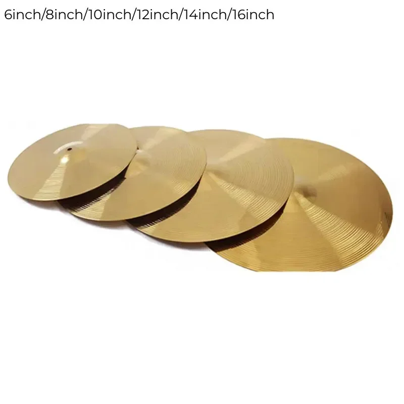 1pc Jazz Drum 6 8 10 12 14 16 Inch Drum Brass Cymbals Percussion Splash Crash Hi-Hat Cymbal Percussion Accessories