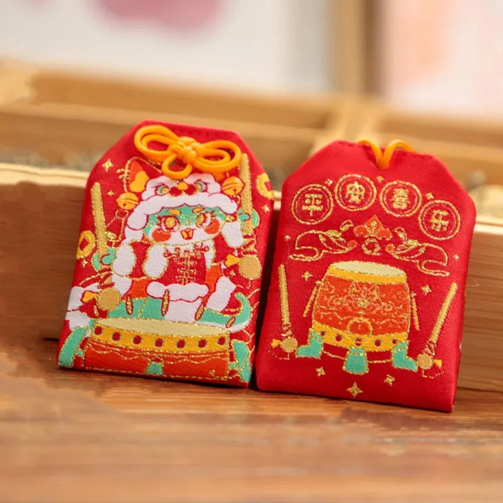 Blessing Snake New Year Small Sachet Cute Cartoon Amulet Bag Reusable Bag Charm Hanging Ornaments Home