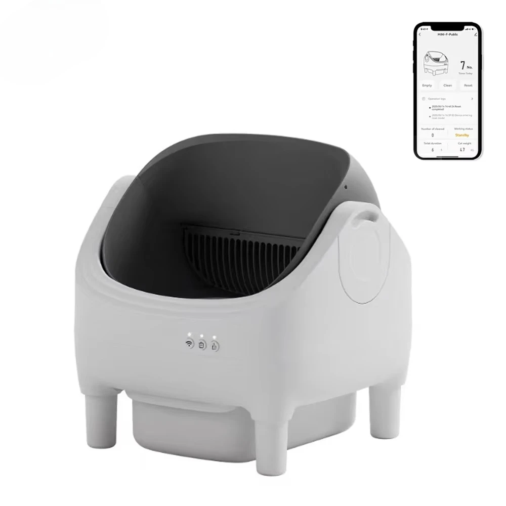 Automatic Cat Litter Pan Self Cleaning Cat Litter Box Extra Large Open Top Smart Litter Box Pet Supplies