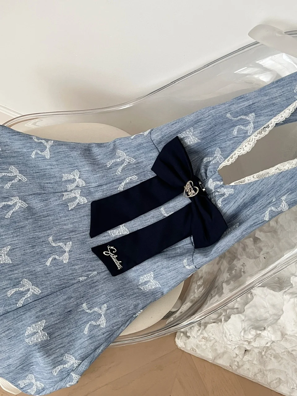 Letnia, słodka, pikantna spódnica z koronką, wyszczuplająca, z węzłem, damska, designerska, zmysłowa, z rozcięciem, z wysokim stanem, w kształcie litery A, midi.