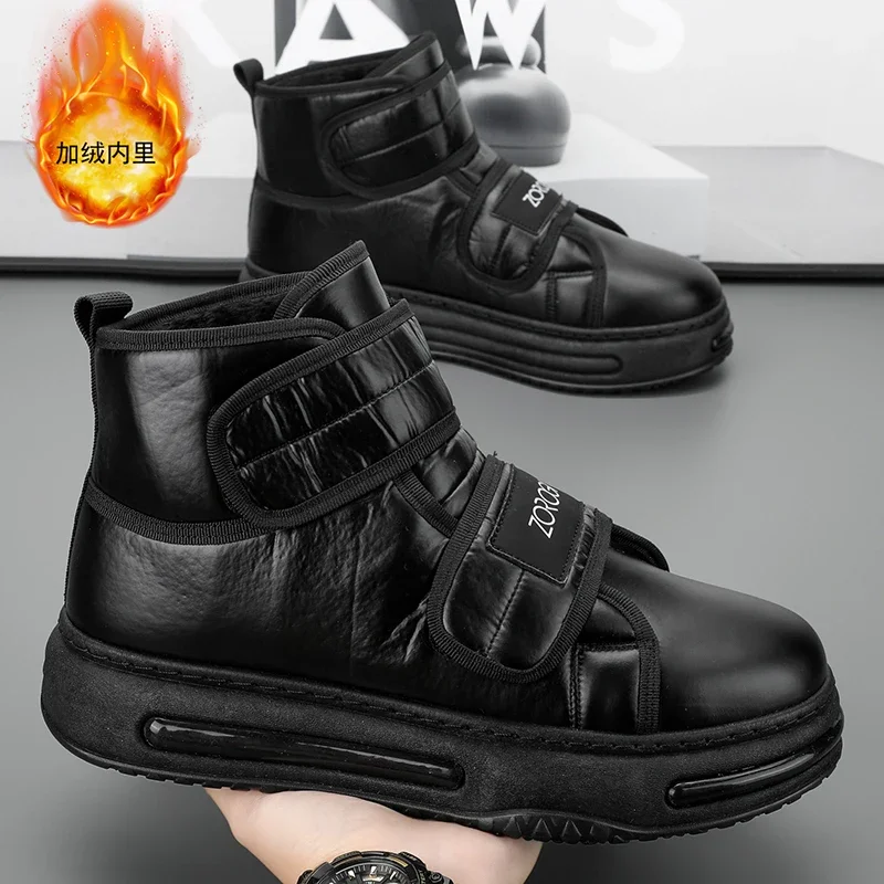 Winter Men Snow Boots High-top Cotton Shoes Fashion Matching Comfortable Warm Men's Boots Casual Non-slip Outdoor Snow Boots