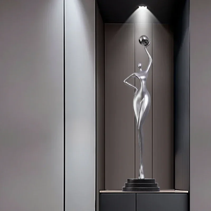 

Напольная вертикальная декоративная скульптура-гуманоид TAO для прихожей, тумбы под ТВ, коридора, гостиной, мягкий декор