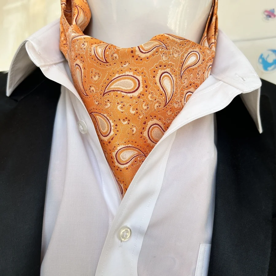 1 peçamen'sblueburgundyPerisflowerBritishstylleneckscarfadequadopara camisa formal uso diário para festas