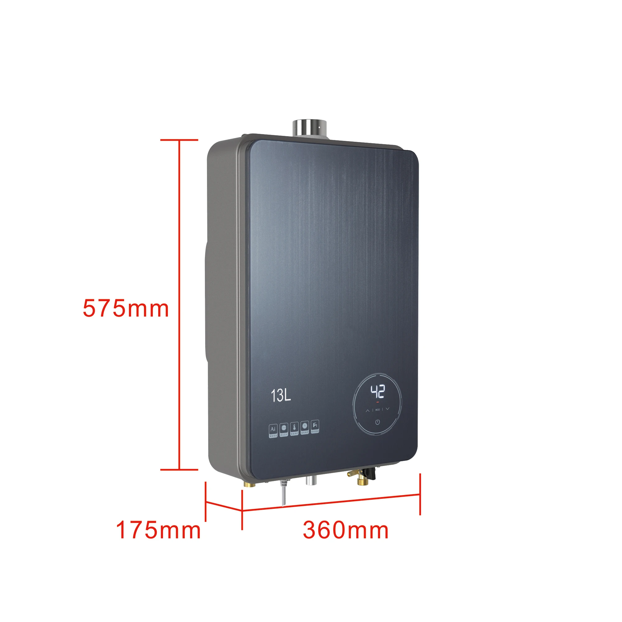 

Конкурентоспособный цены 35 Вт мгновенный бытовой газовый водонагреватель для душа 13 л 16 л безрезервуарный медный теплообменник с постоянной температурой