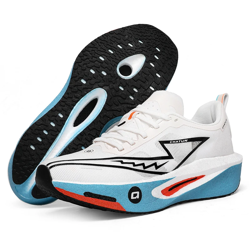 Zapatillas de running para hombre en oferta, con placa de carbono, ideales para maratón, deportivas, transpirables, ligeras, zapatillas deportivas cómodas para mujer
