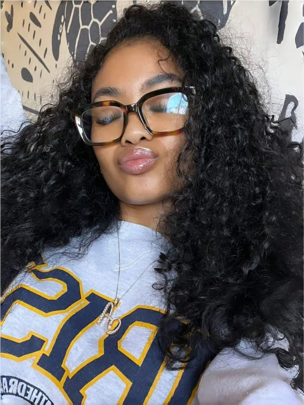 1 pair of women's leopard print bohemian style PC (polycarbonate) square large transparent glasses, suitable for all seasons