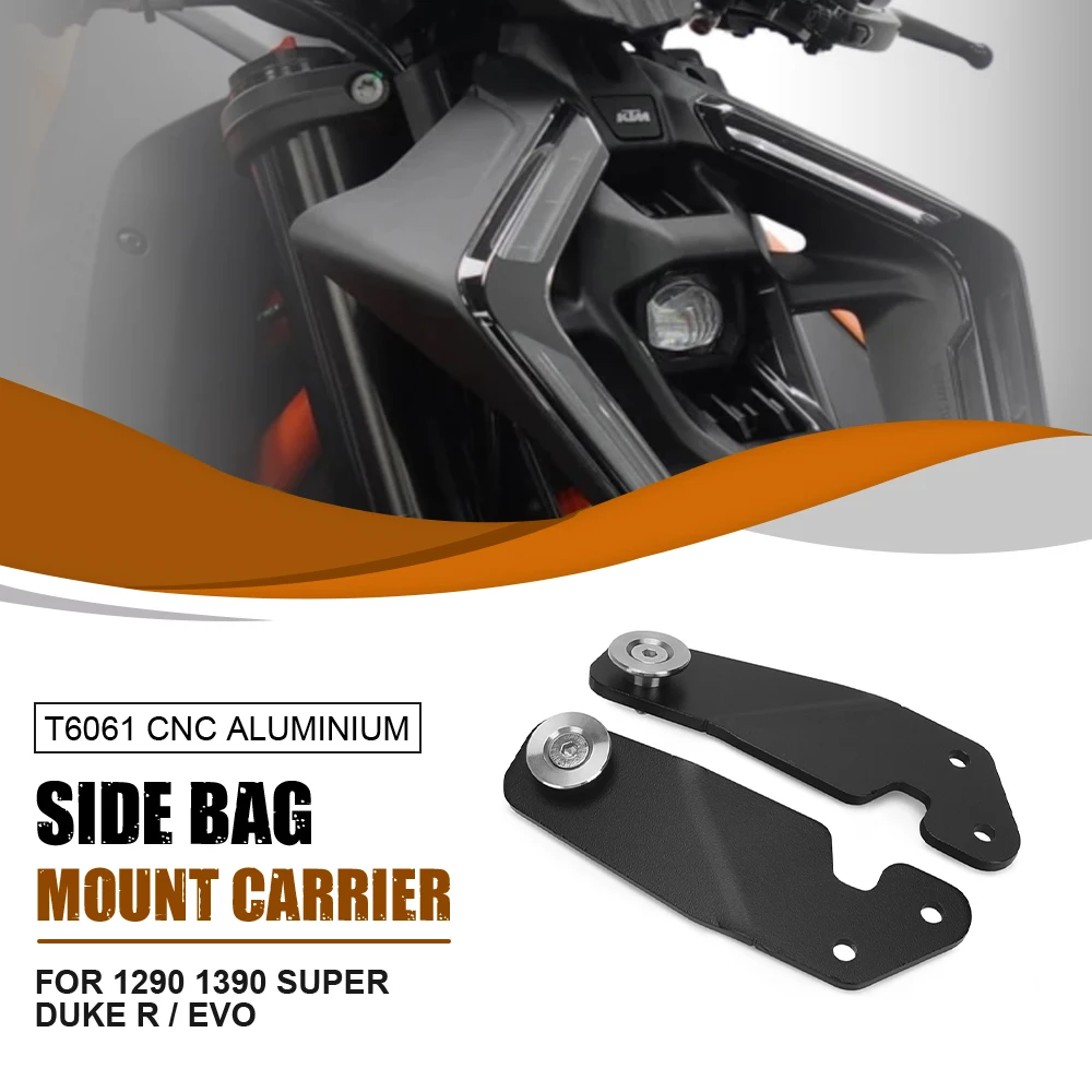 For KTM 1290 1390 Super Duke R 2024-2025 1290 1390 Super Duke R EVO Motorcycle Accessories CNC Side Bag Mount Carrier Bracket