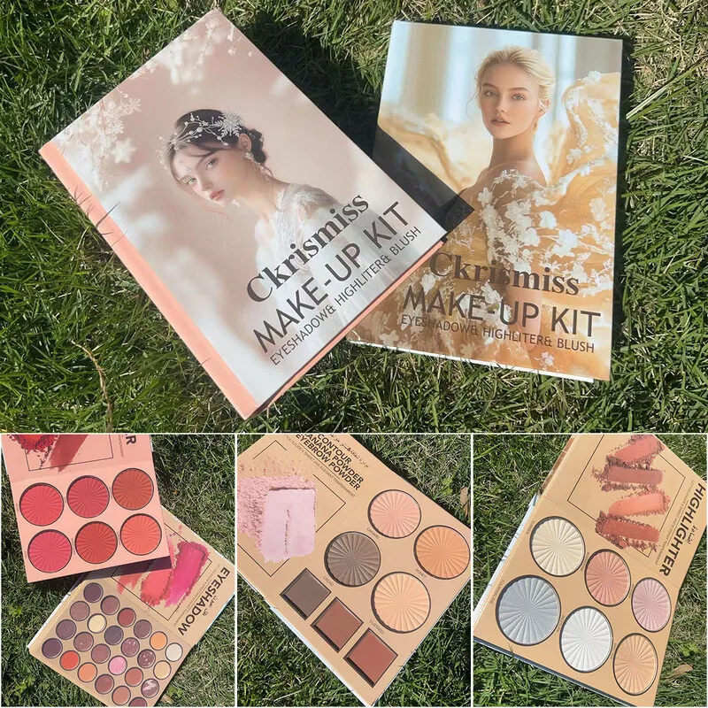 

4-layer Multi-functional Book Eyeshadow Palette, High-gloss Blush Multi-functional All-in-one Palette, 43-color Makeup Set