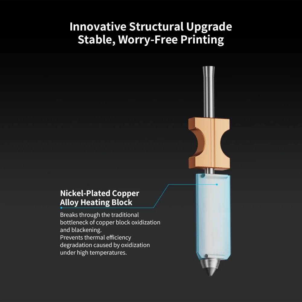 Phaetus Upgrade für Flashforge Adventurer 5X Düse Siliziumkarbid FlashForge Ad5x Extruder Ad5X Hotend 3D-Drucker-Teile – Detail 2