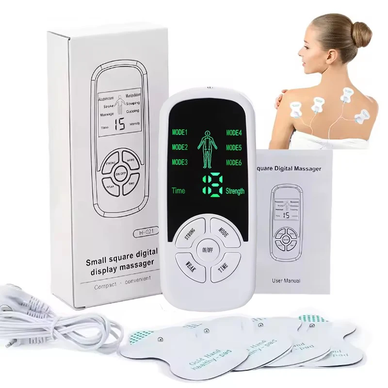 EMS Electric Muscle Therapy Stimulator 6 Modes Tens Unit Machine Meridian Physiotherapy Pulse Abdominal Prostate Body Massager
