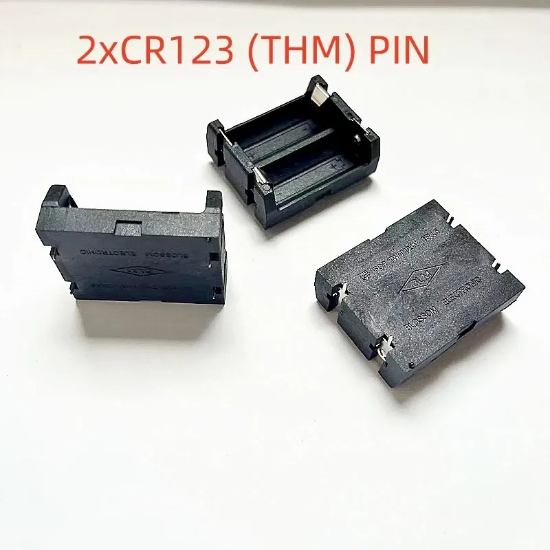 CR123A 16340 SMD SMT THM uchwyt na akumulator nylonowy LIR123A pojemnik na baterie ognioodporny typu Pin pozłacana łatka