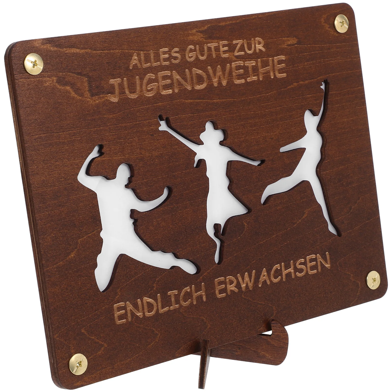 Wood Money Container Rectangular Durable Cash Holder Portable Graduation Money Wallet Display Cash Organizer Graduation Gifts