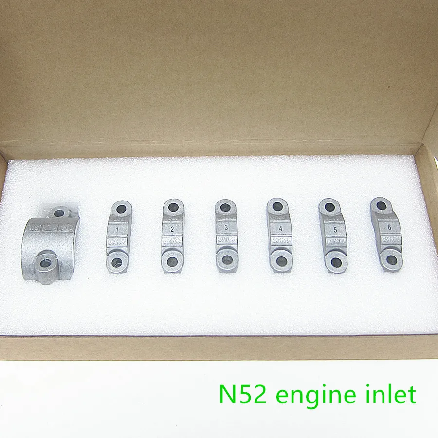 Car accessories 1 set all 6 engine cylinder head inlet camshaft bearing cap for BMW N52 N51 N55