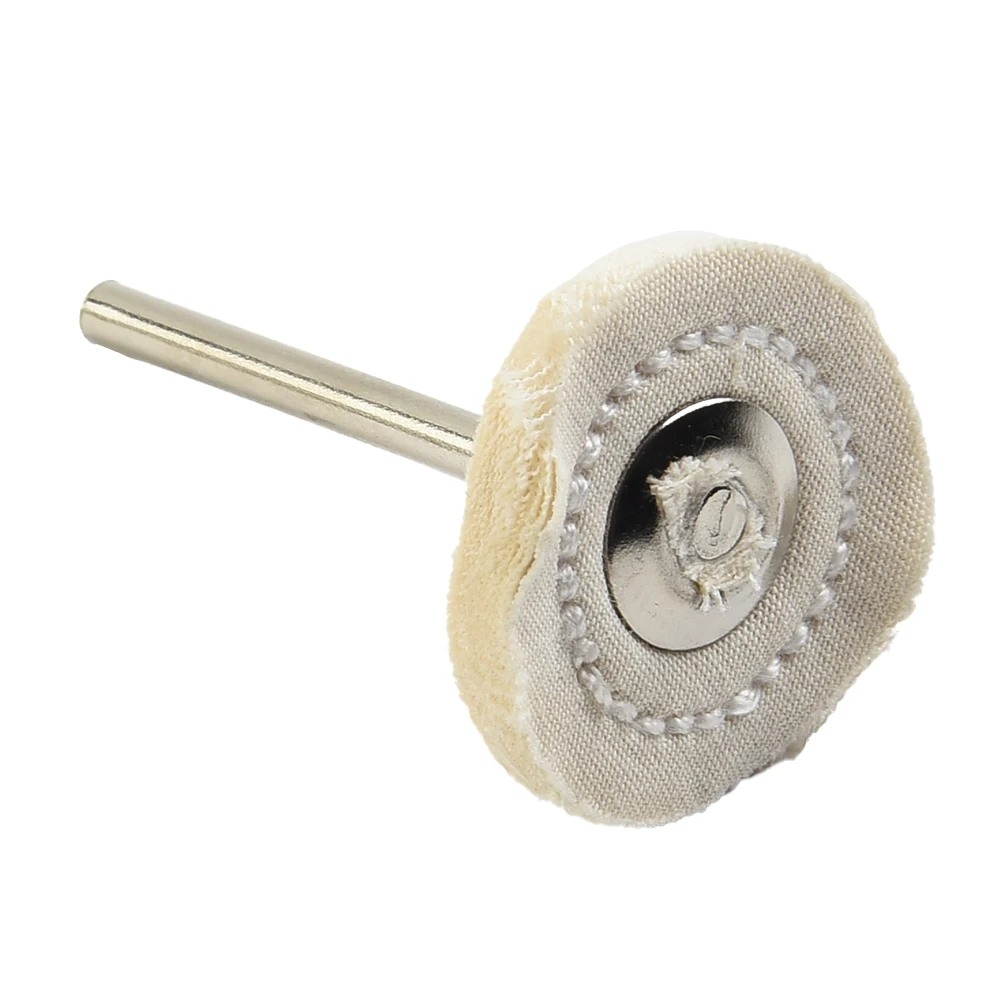 Buffing Pad Polishing Wheel Metal Polisher Tool Stainless Steel T-shaped With Handle 10pcs 25mm Cloth Decorative Tube