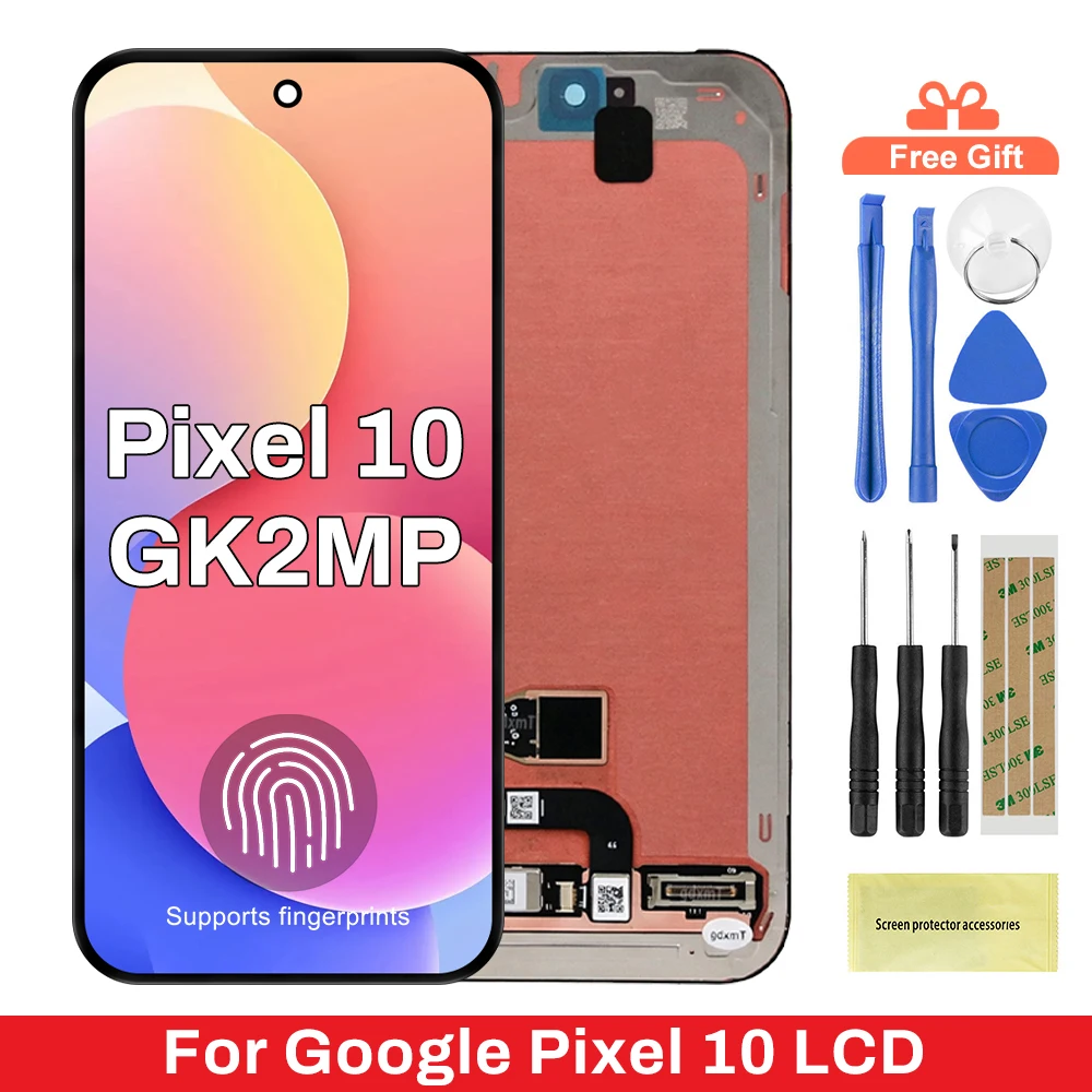 Super Amoled Display For Google Pixel 10 GK2MP GLBW0 GL066 LCD Touch Screen Digitizer Assembly 100% Tested Replacement Parts