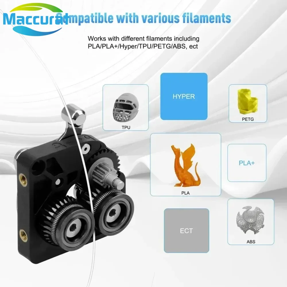 For Creality K1 Max EXTRUDER GEAR Nickel-plated and DLC Coating High Hardness Kit for Creality K1/K1MAX/K1C 3d Printer