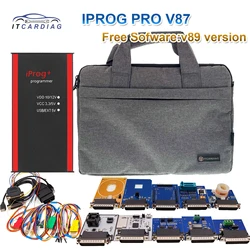 IPROG V87 Iprog pro v89 Iprog+ Full Adapters with Calculator Ecu Key Programmer Support Airbag Reset/Eeprom IMMO