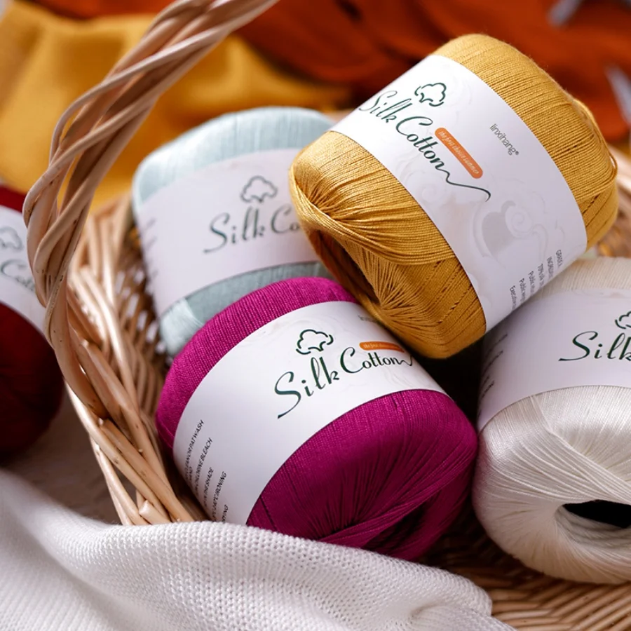 6-Pack 300g No.6 Lace Yarn Summer Hand Knitting DIY Long Sleeve Short Sleeve Dress Home Decor Cup Mat Table Mat Special Yarn Mat
