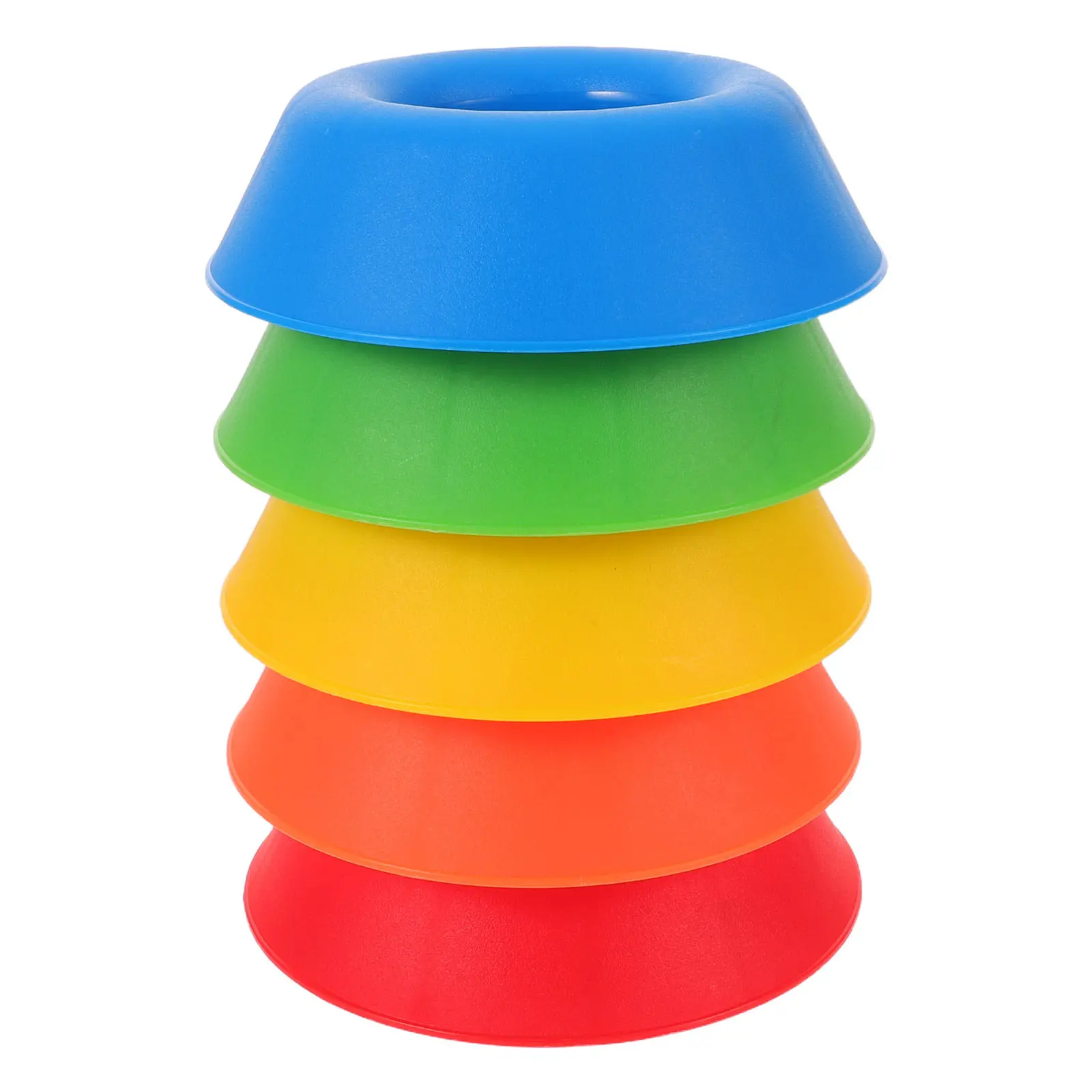 5Pcs Stable Plastic Sphere Stand Pedestal Display Rack for Basketball Football Volleyball Sports Equipment Storage